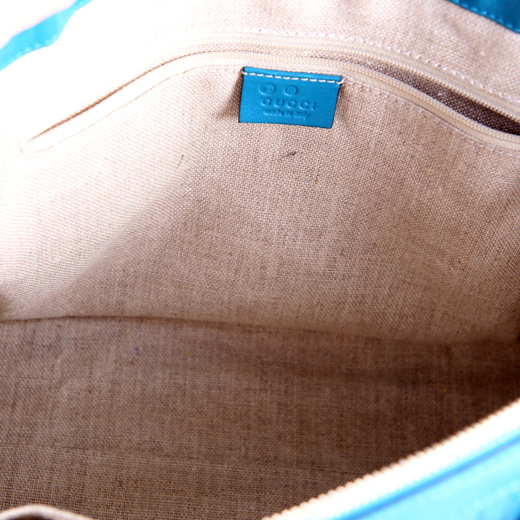 449656 Marguax Satchel Micrio Guccissima Teal