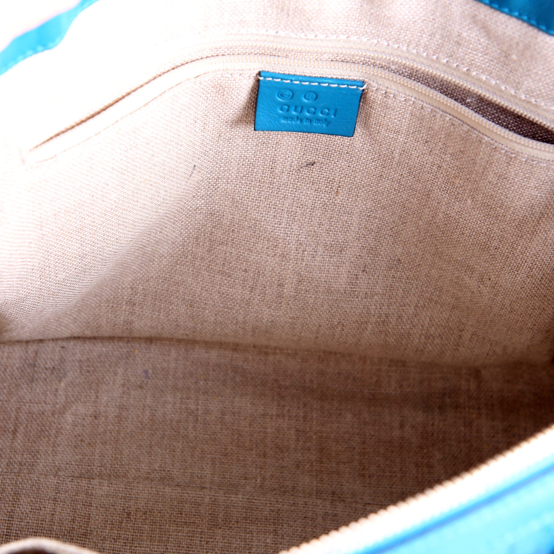 449656 Marguax Satchel Micrio Guccissima Teal