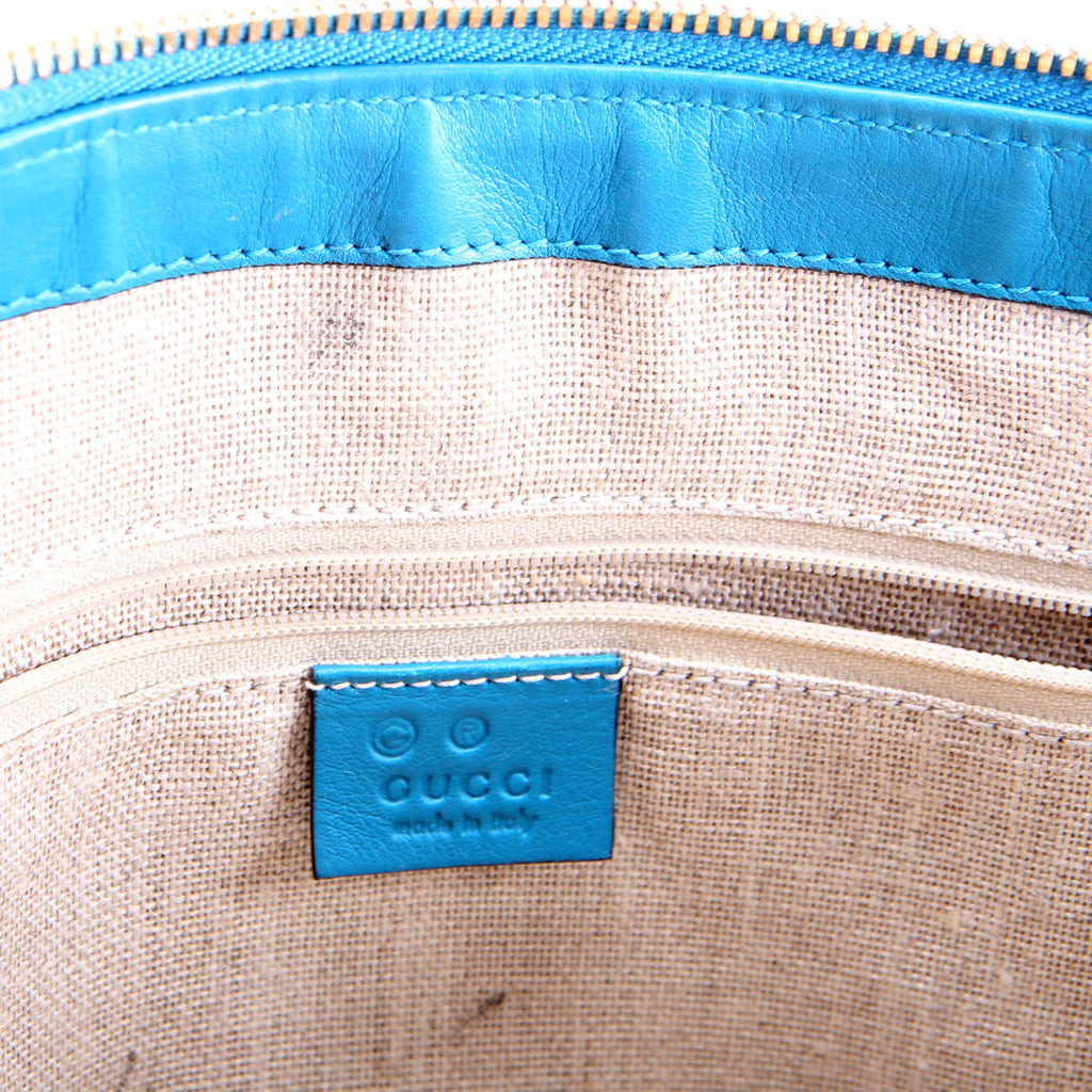 449656 Marguax Satchel Micrio Guccissima Teal