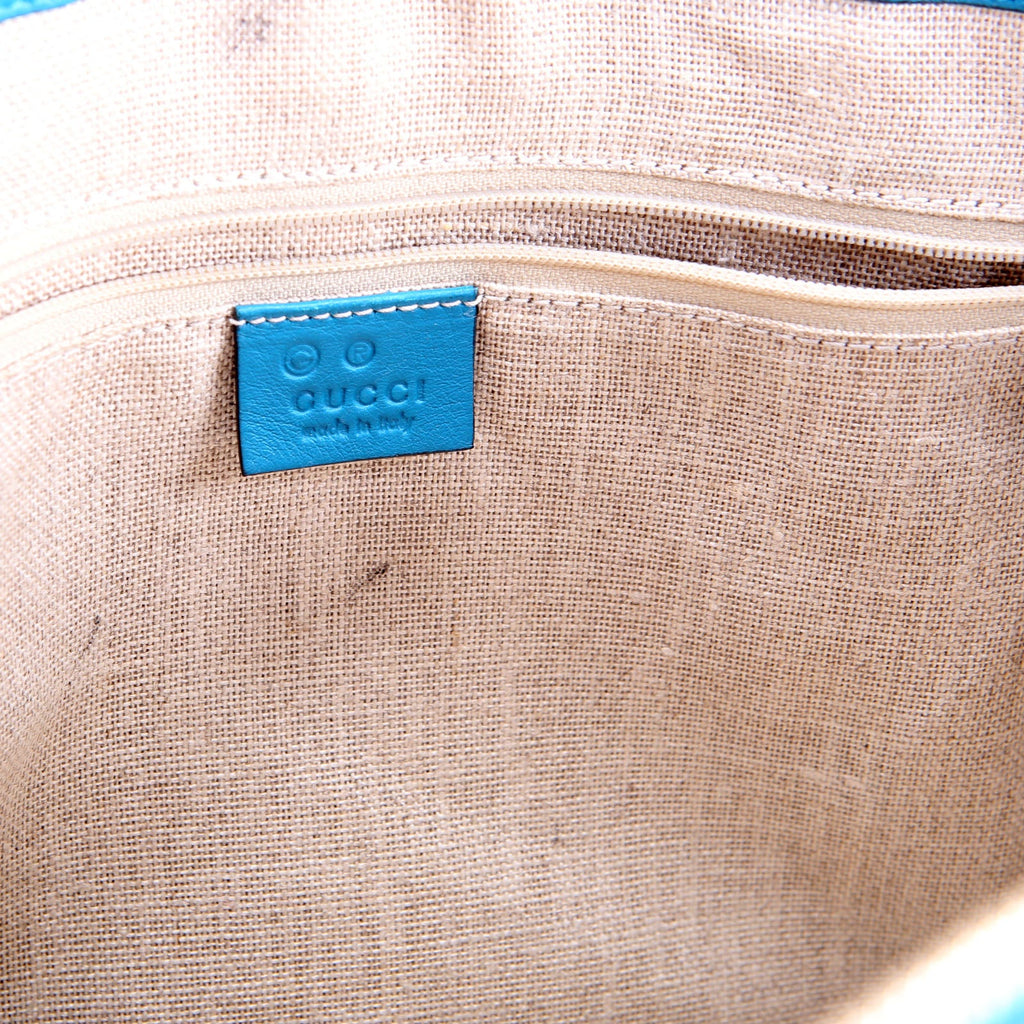 449656 Marguax Satchel Micrio Guccissima Teal