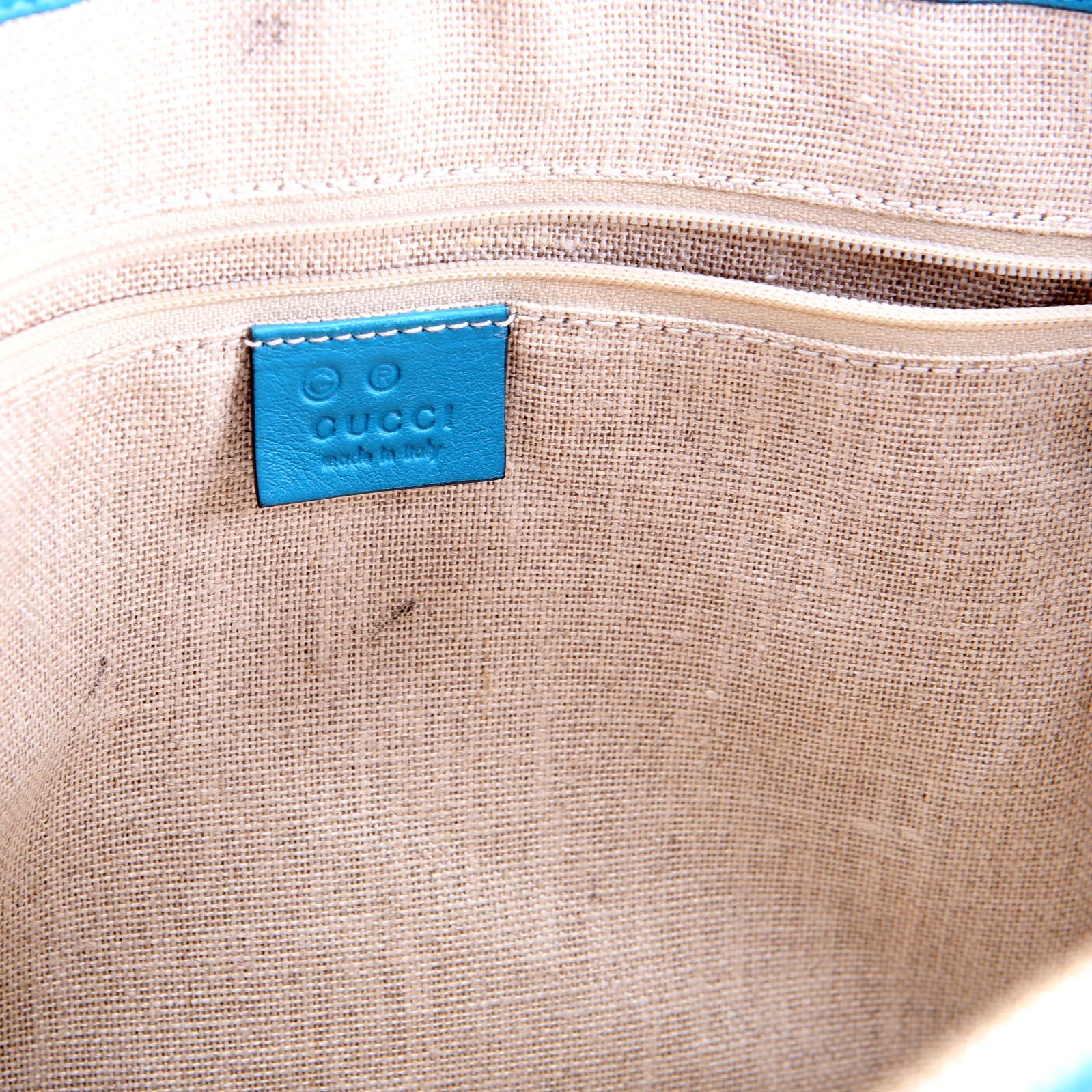 449656 Marguax Satchel Micrio Guccissima Teal