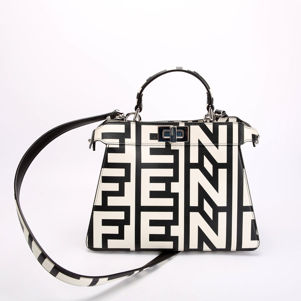 X Marc Jacobs Peekaboo ISeeU Small Black and White