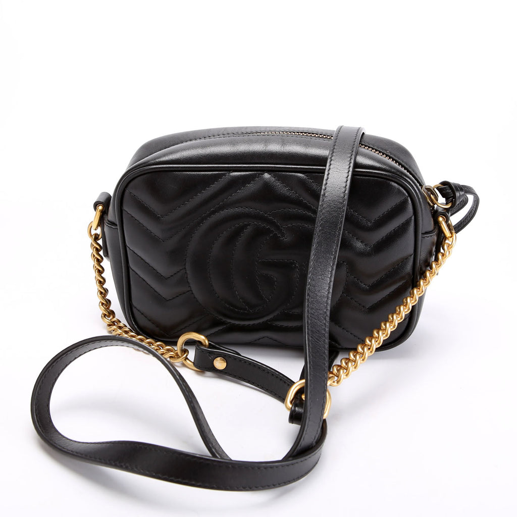 448065 Marmont Mini Camera Bag Black