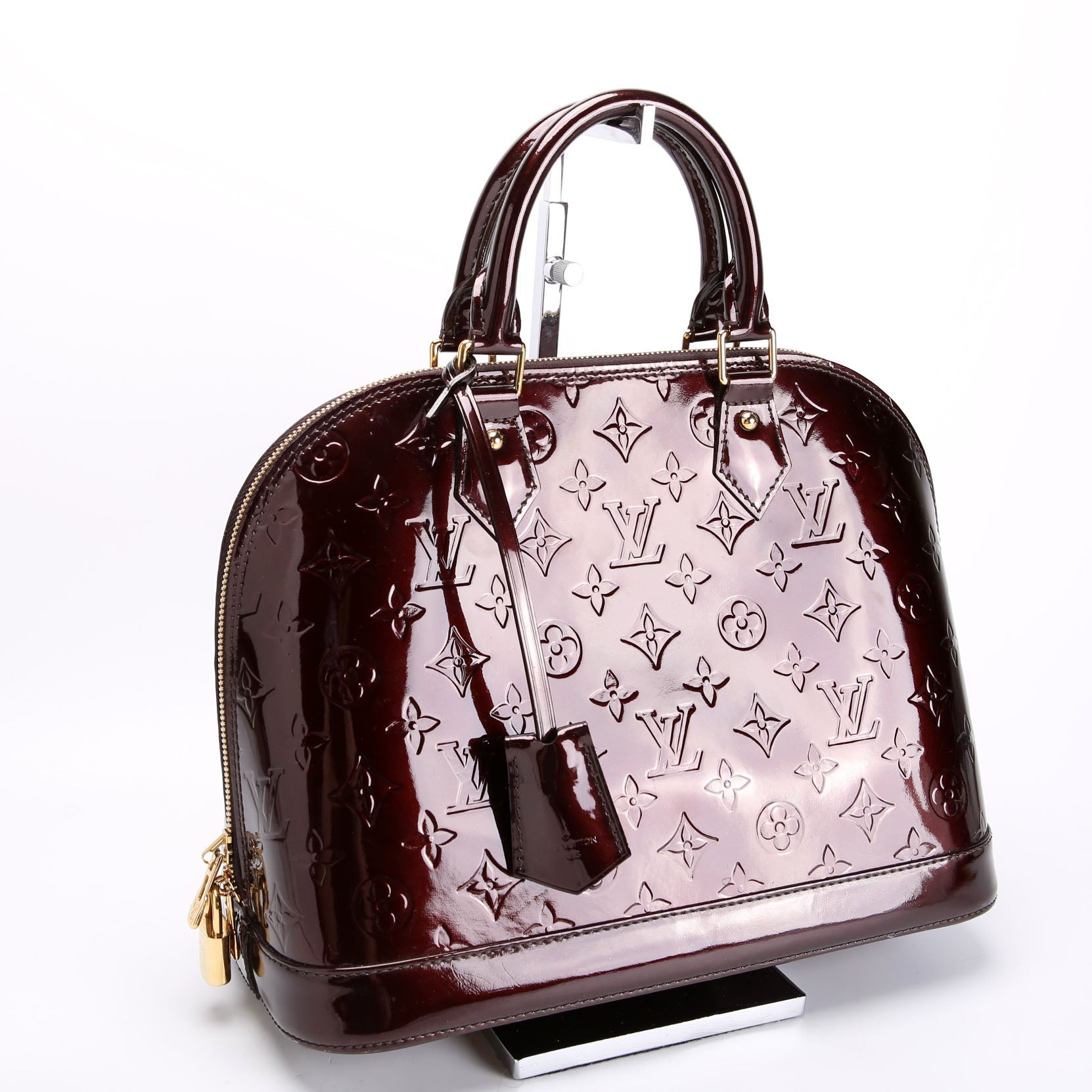 Alma Pm Vernis Burgundy