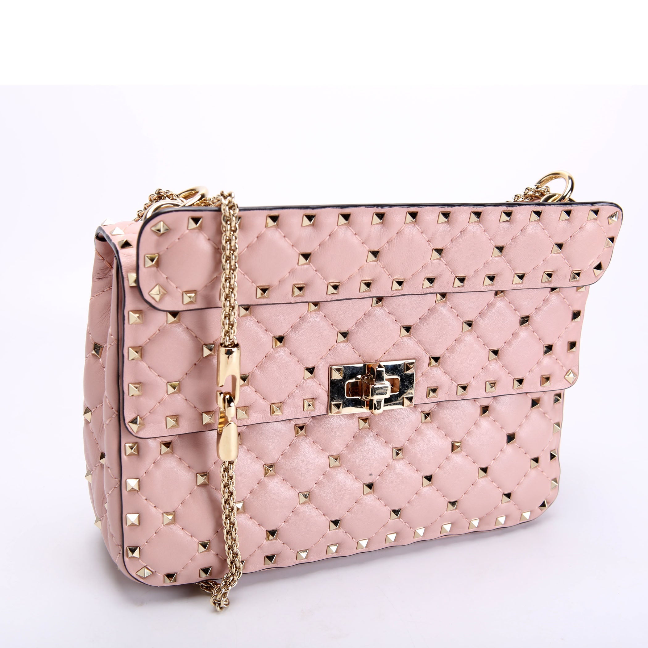 Rockstud Spike Bag Small Light Pink