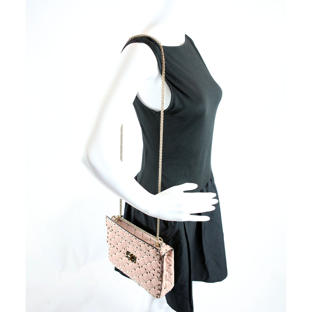 Rockstud Spike Bag Small Light Pink