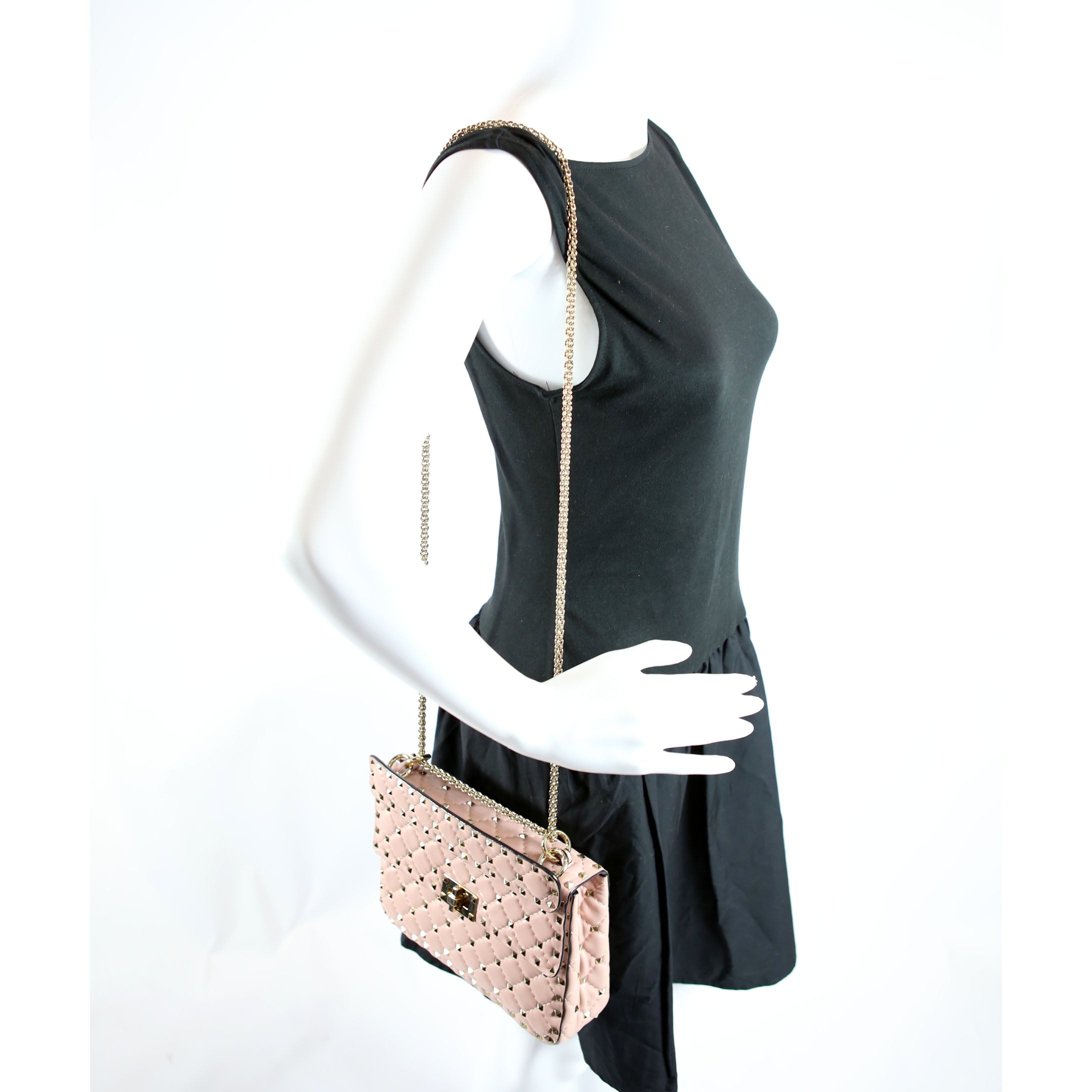 Rockstud Spike Bag Small Light Pink