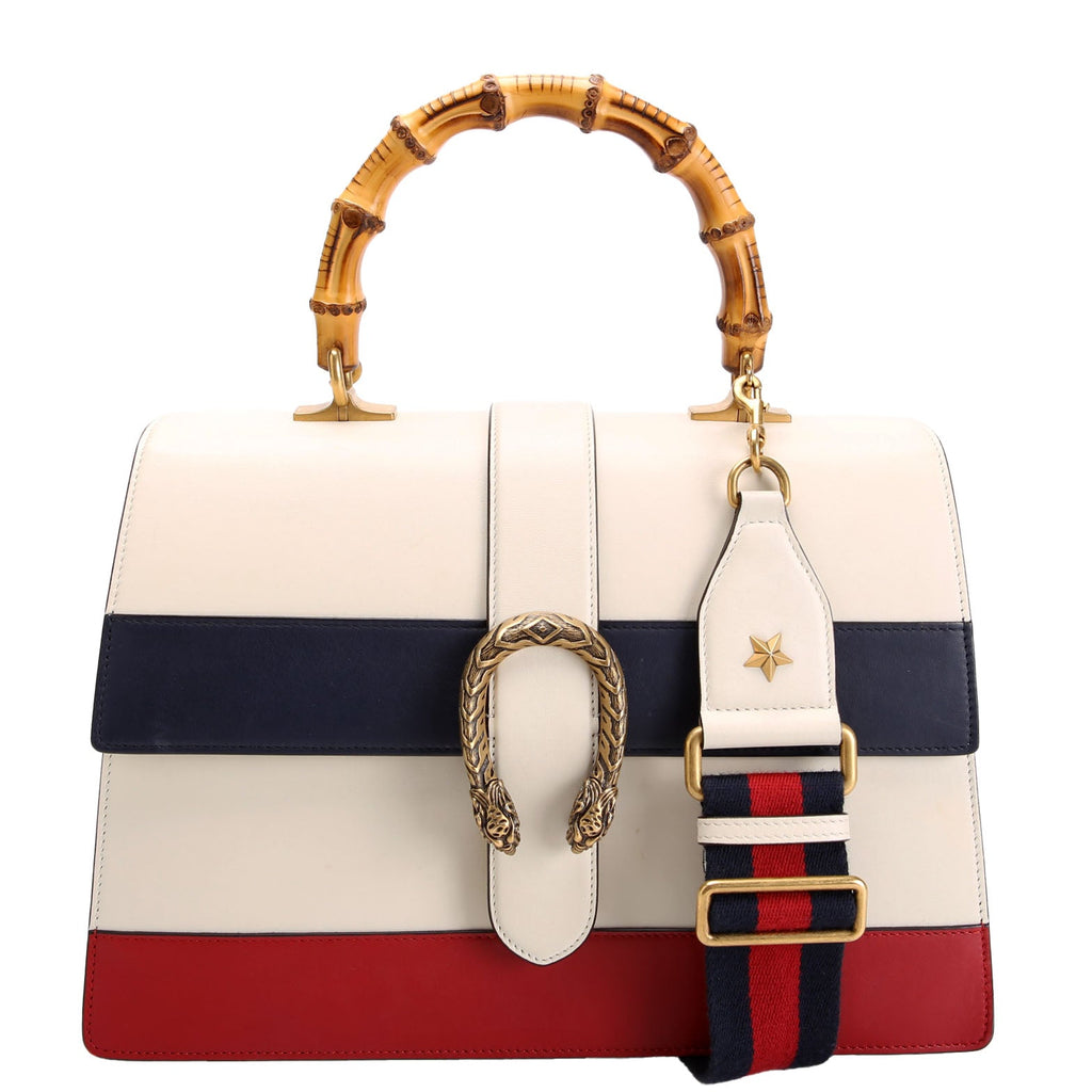 421999 Dionysus Top Handle Large white/Blue/Red