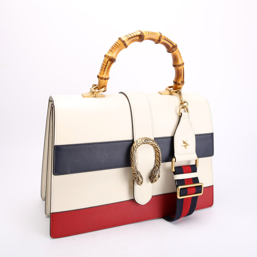 421999 Dionysus Top Handle Large white/Blue/Red