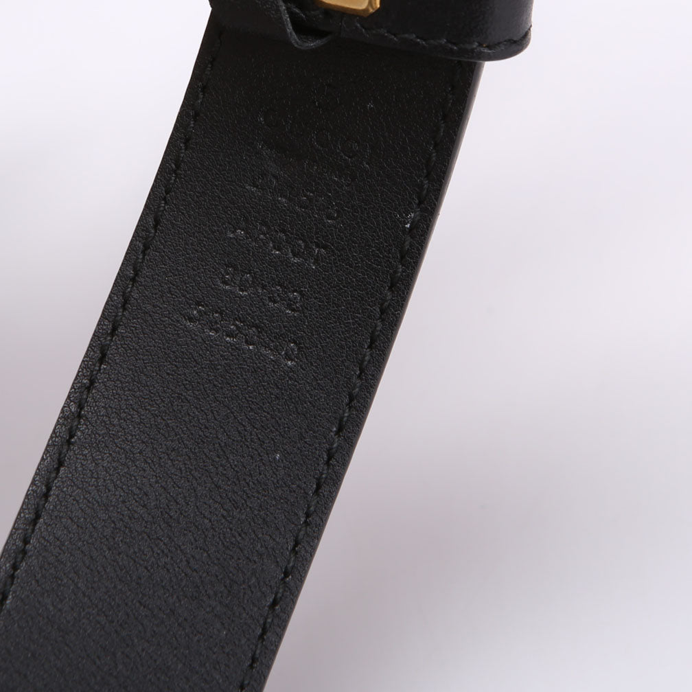 414516 GG Marmont Belt Size 80/32 Black