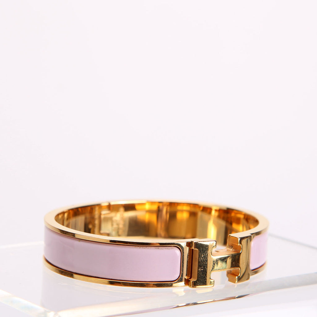 Clic Clac Narrow GM Bracelet Gold/Pink