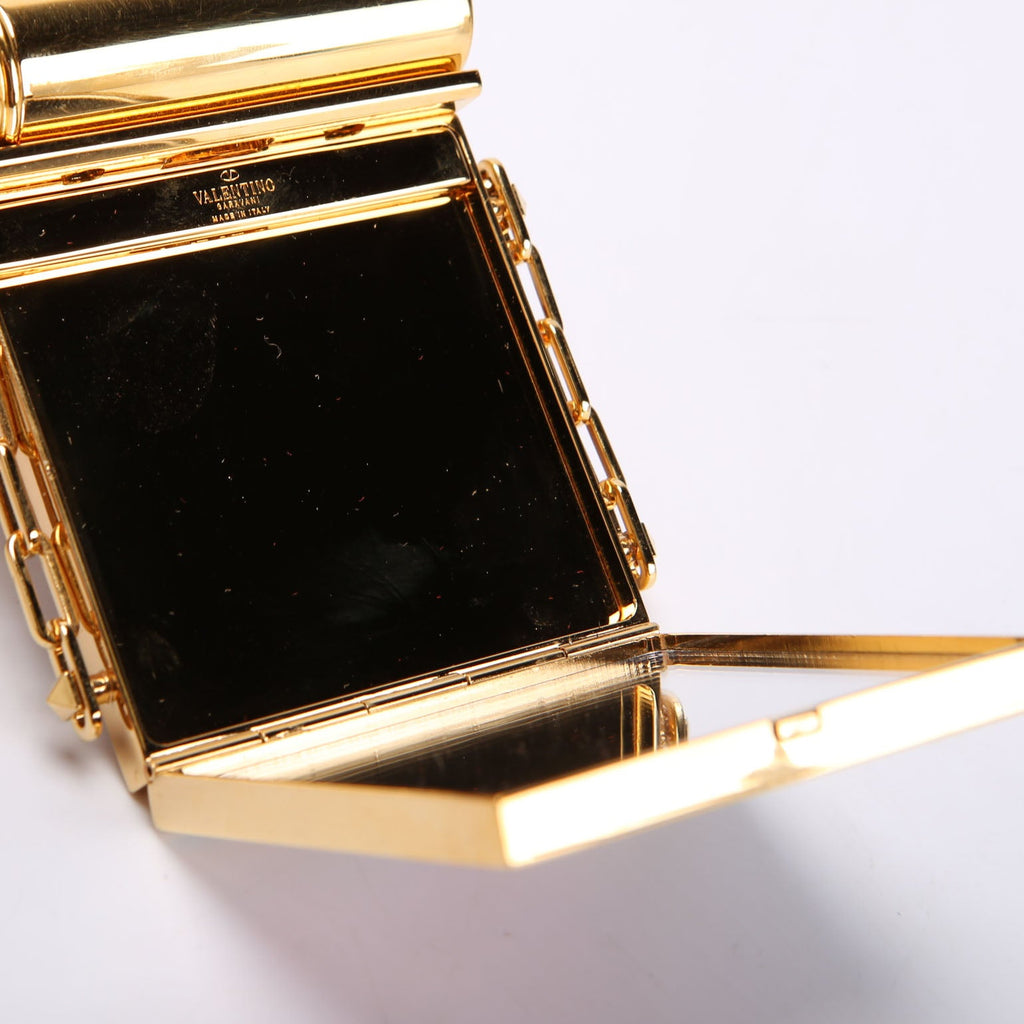 Minaudiere Lipstick/Mirror Chain Gold/Multicolor