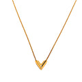 Essential V Necklace Gold