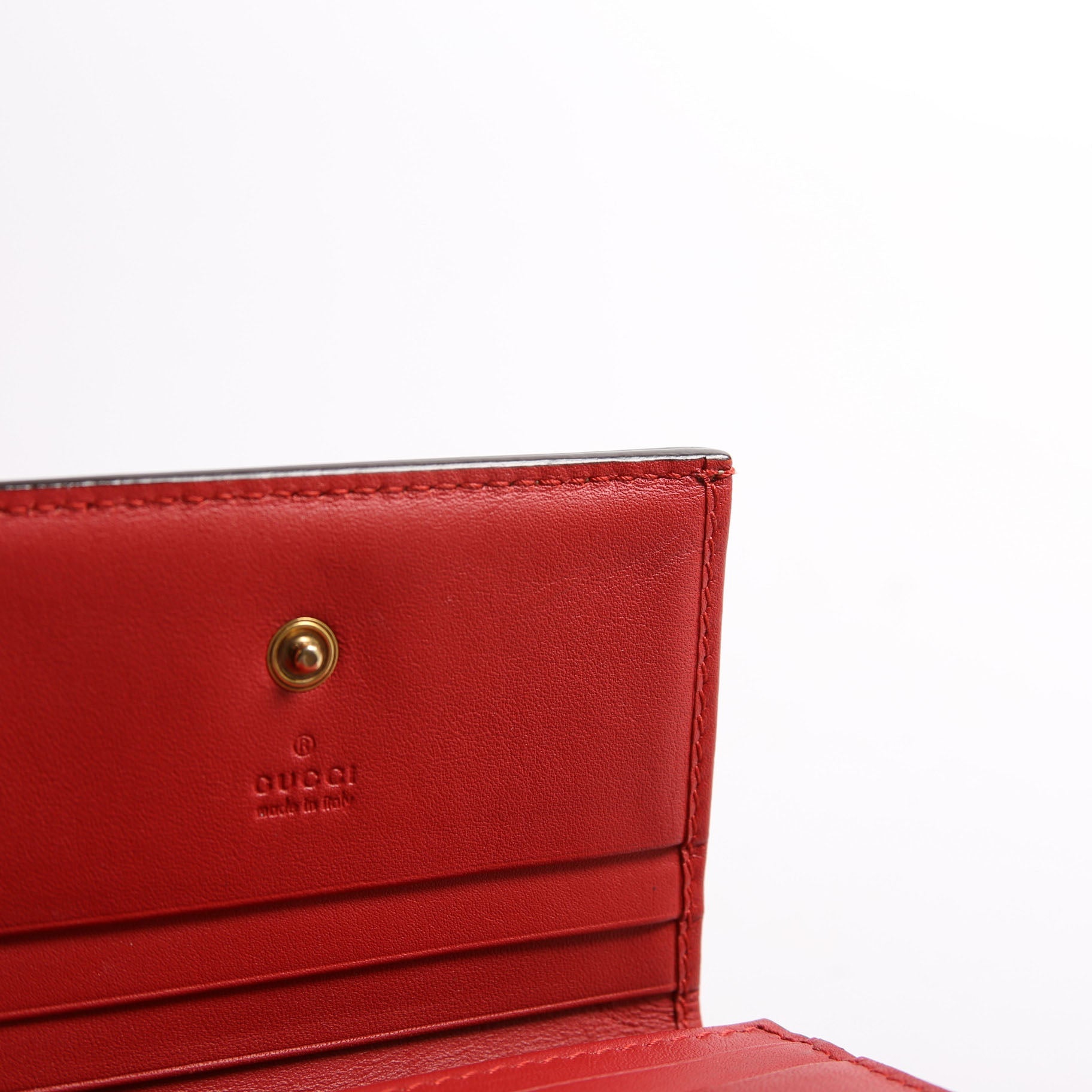 476050 GG Supreme Cherries Card Case Red