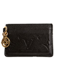 LV Charms Card Holder Empreinte Black