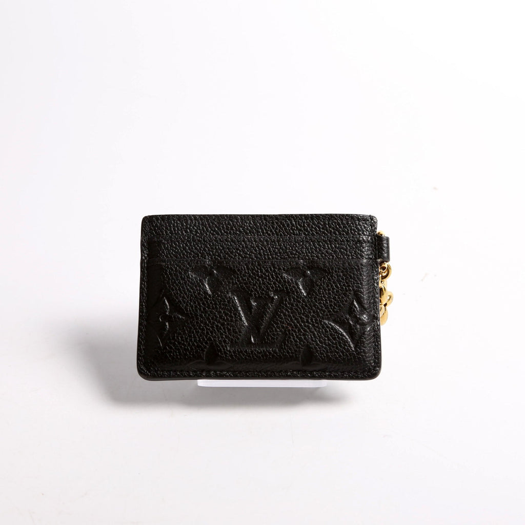 LV Charms Card Holder Empreinte Black