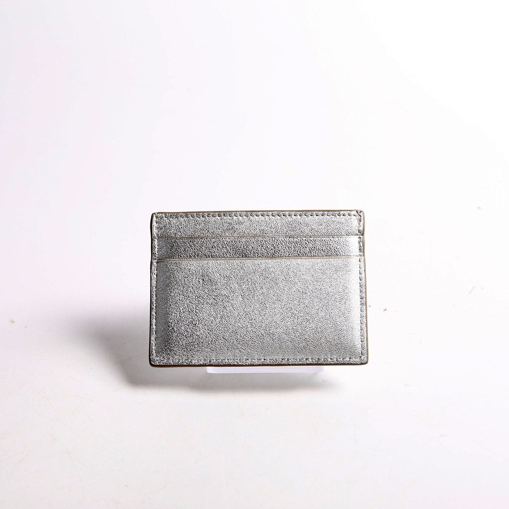 Anagram Metallic Card Holder Silver