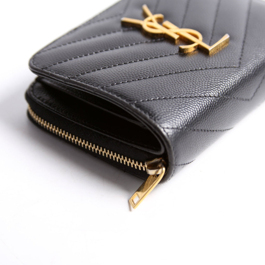668288 Cassandre Grain De Poudre Compact Zip Around Wallet