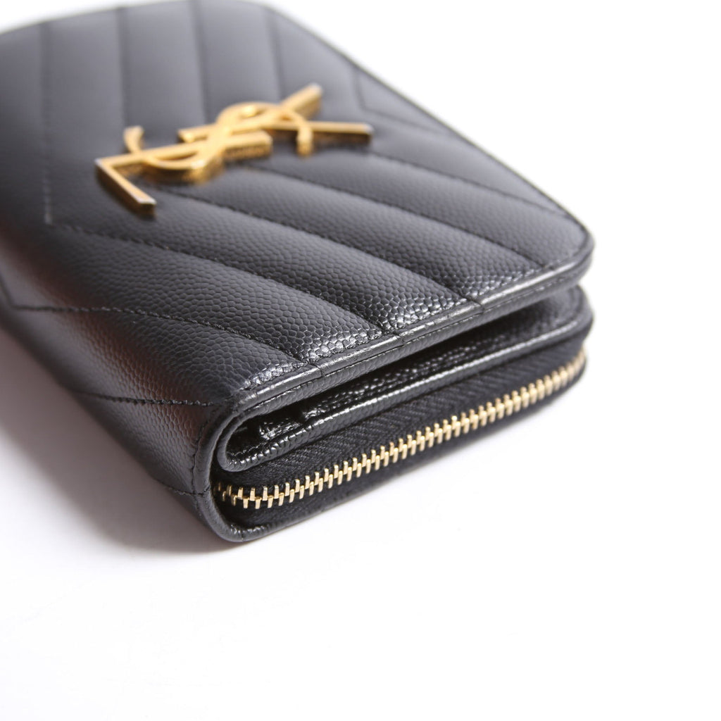 668288 Cassandre Grain De Poudre Compact Zip Around Wallet