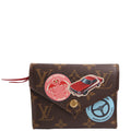 Victorine Wallet Monogram Patches Red