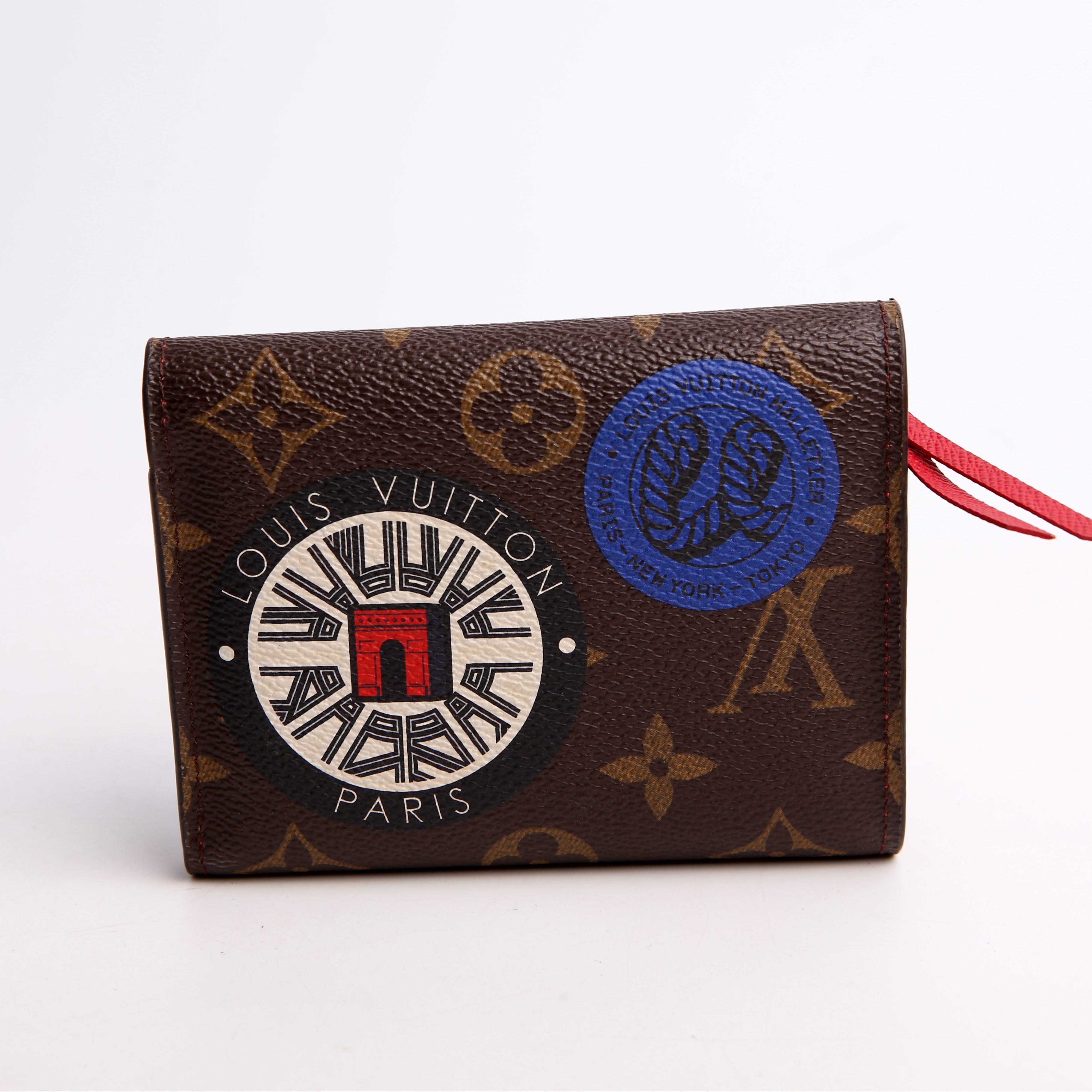 Victorine Wallet Monogram Patches Red
