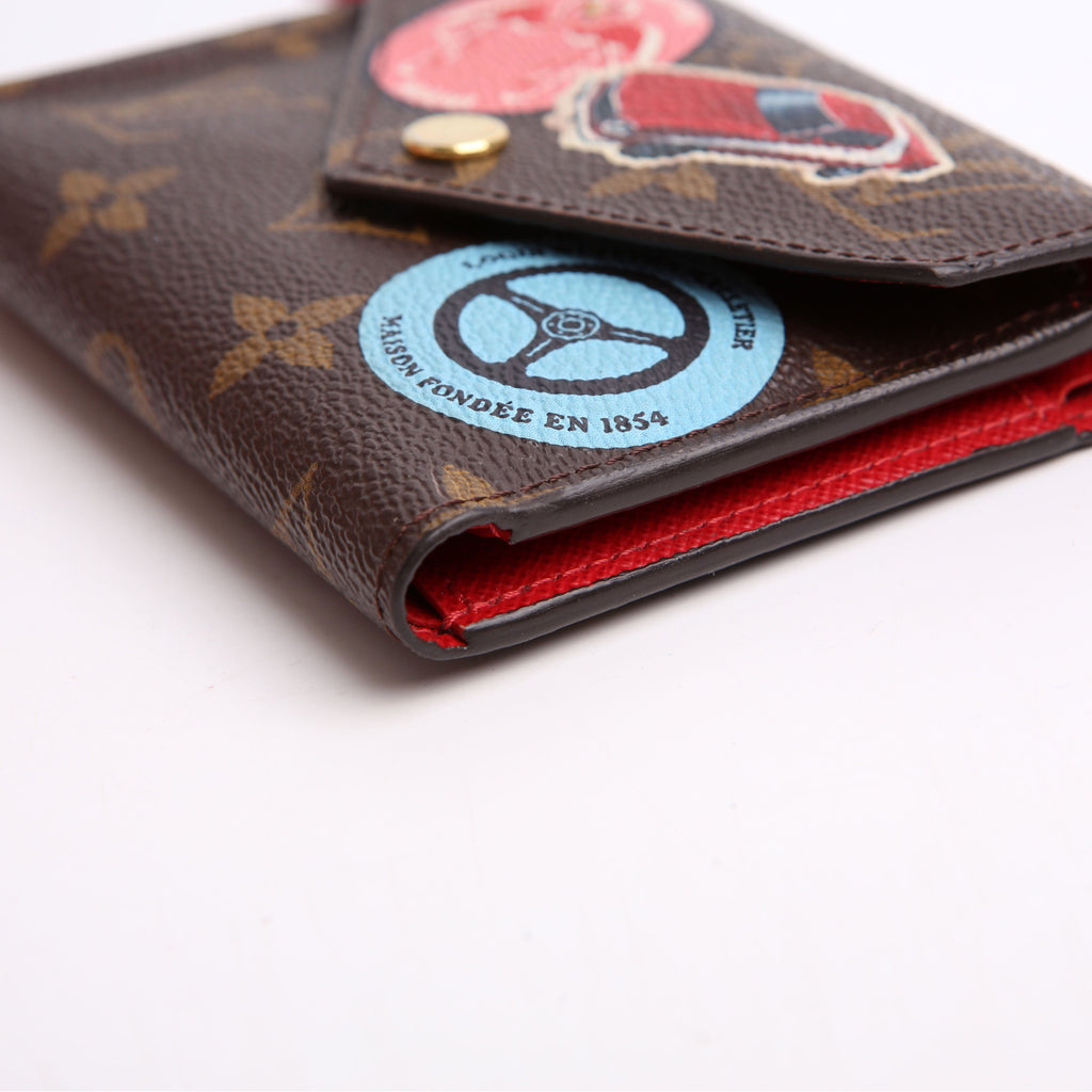 Victorine Wallet Monogram Patches Red