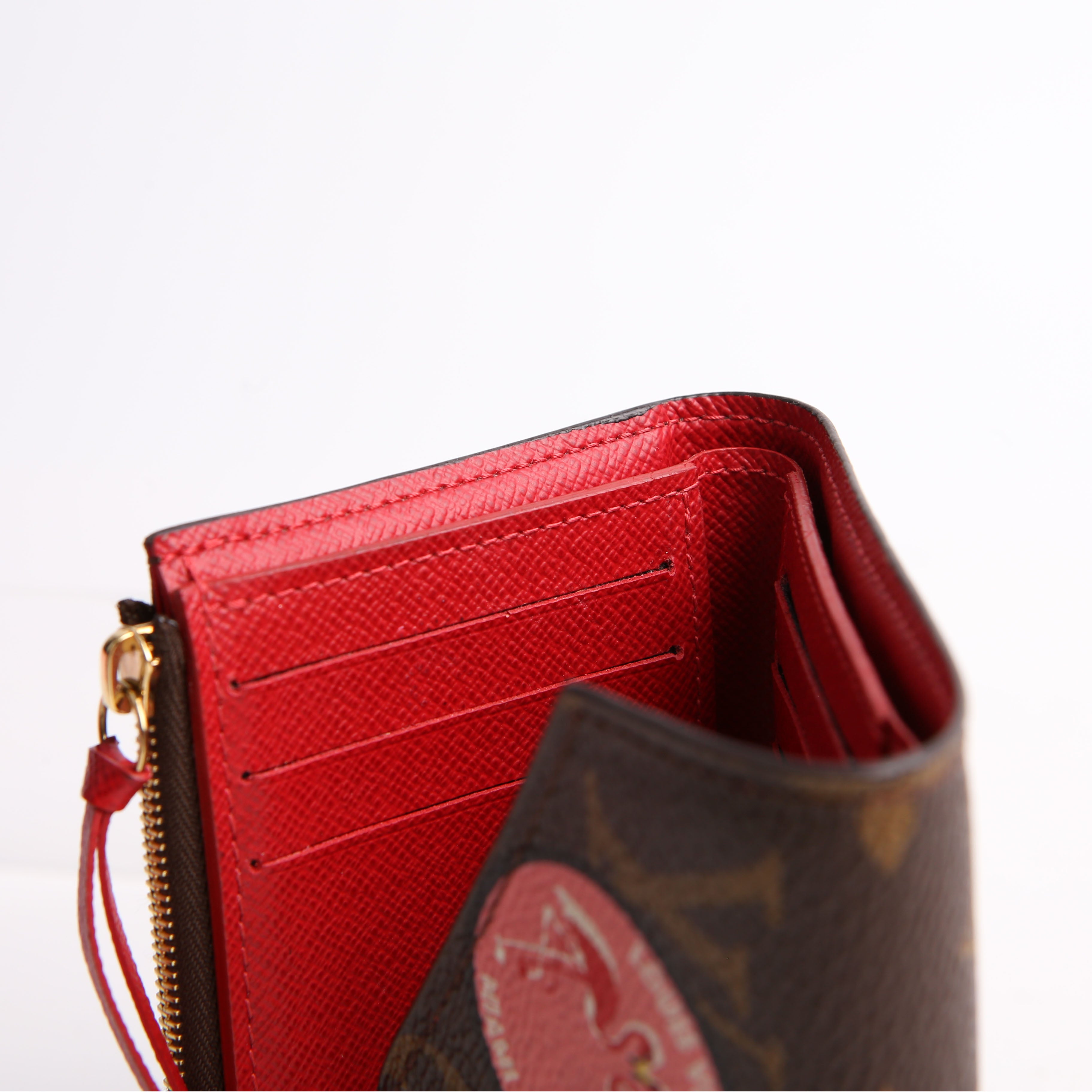 Victorine Wallet Monogram Patches Red