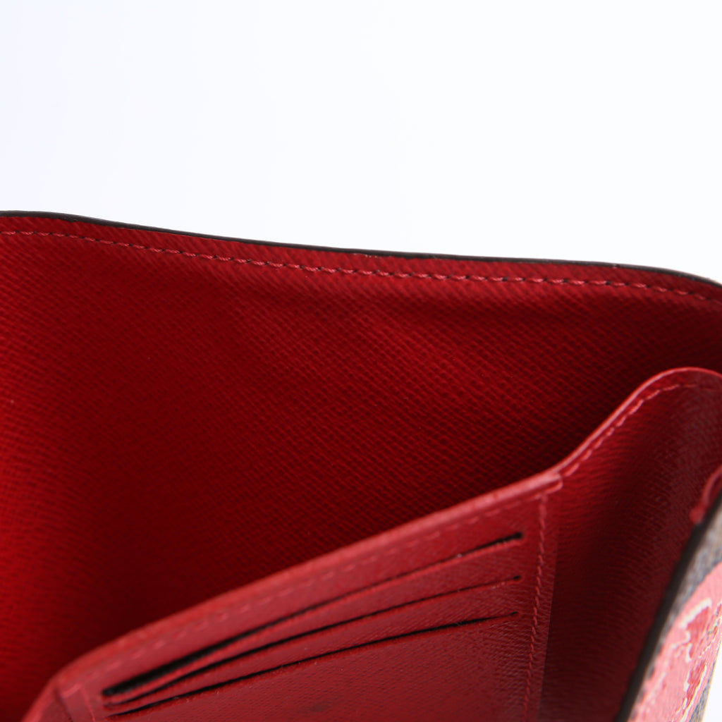 Victorine Wallet Monogram Patches Red