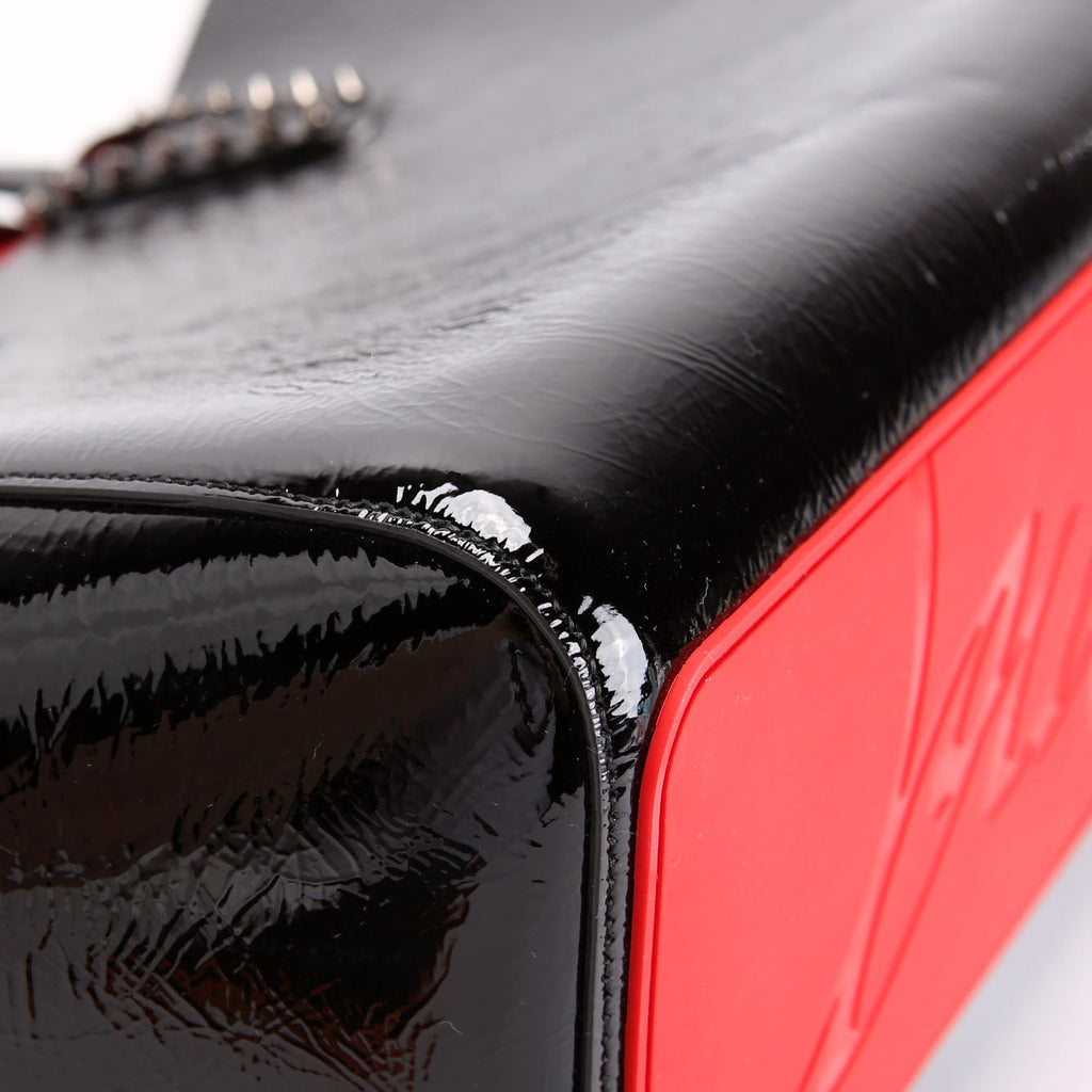 Cabata Small Tote With Pouch Patent Leather Black