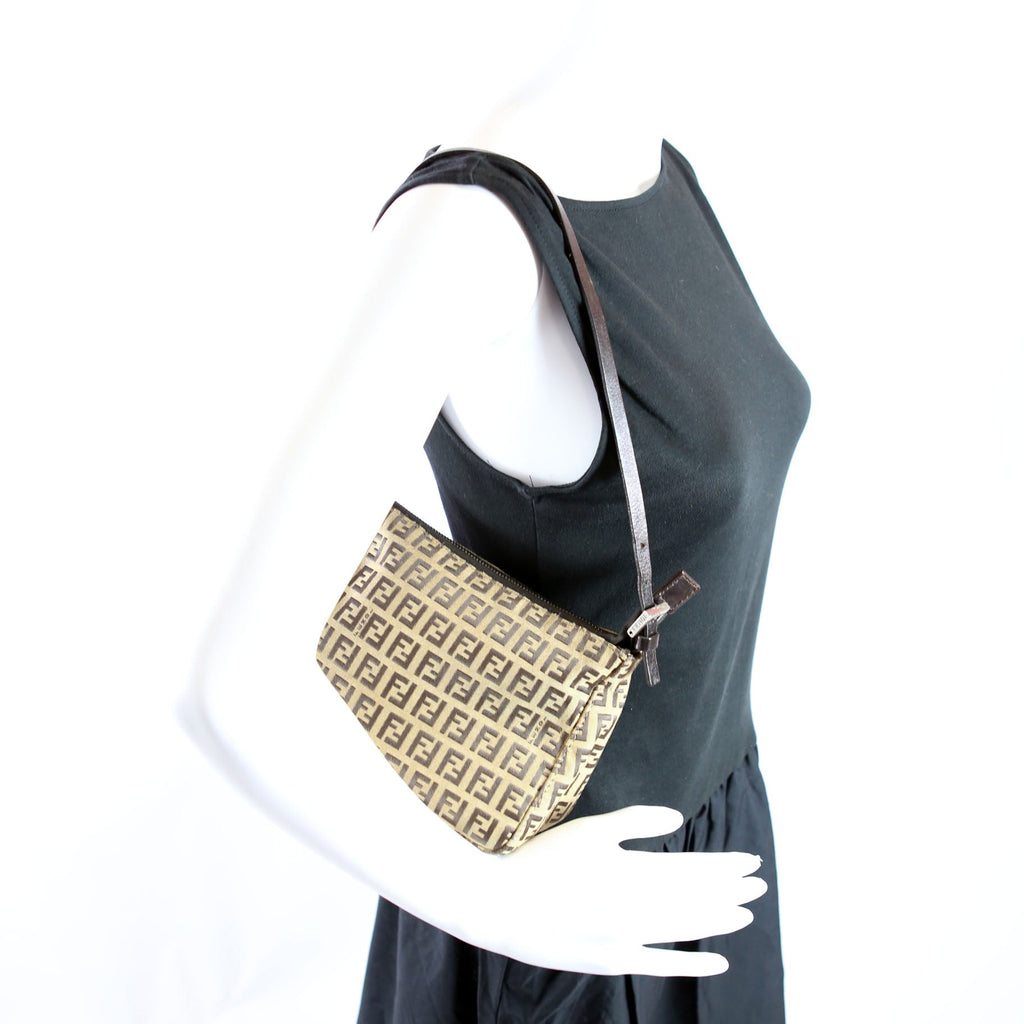 8BR136 Zucchino Mini Pochette Brown/Beige