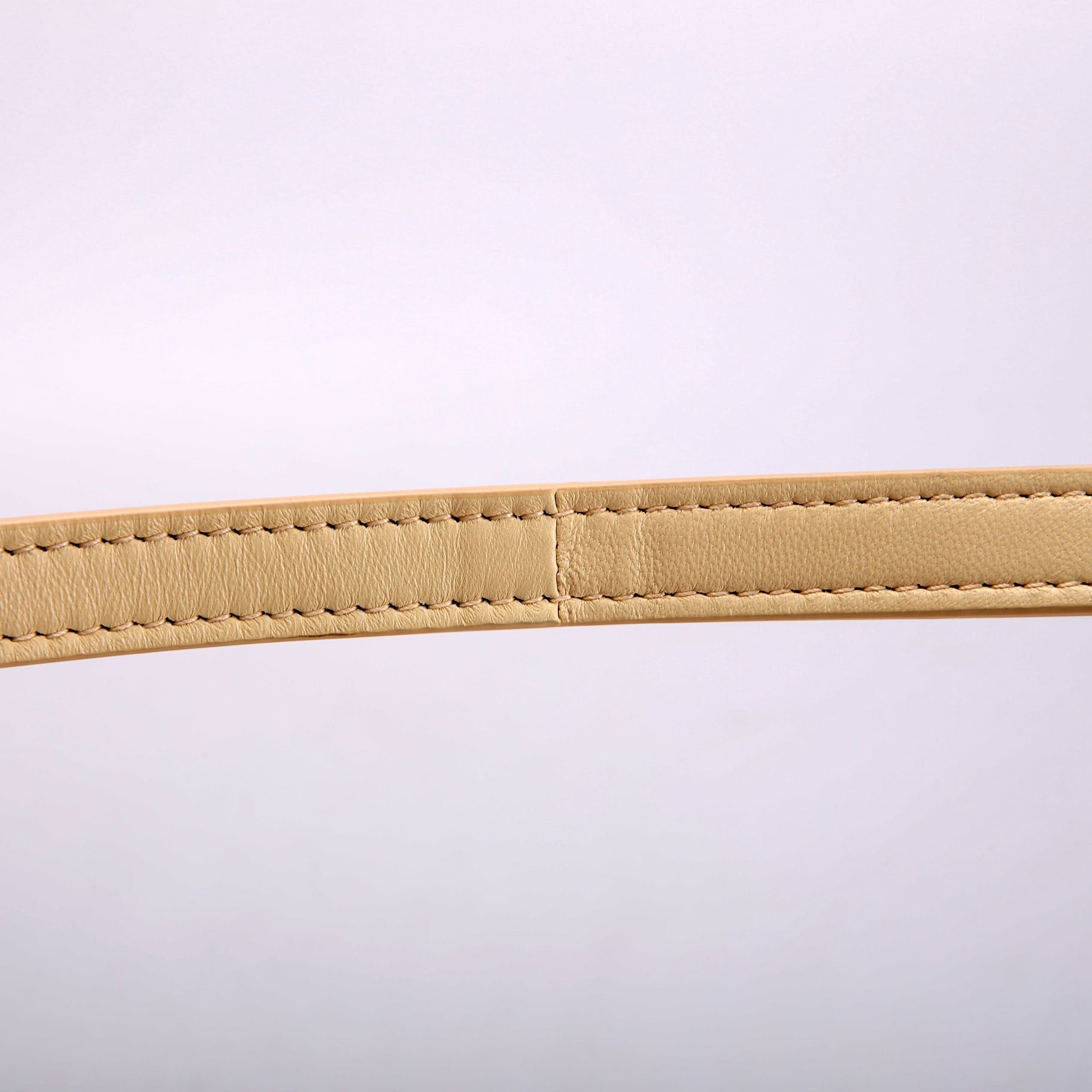 Mini Shield Leather Sling Bag Cream