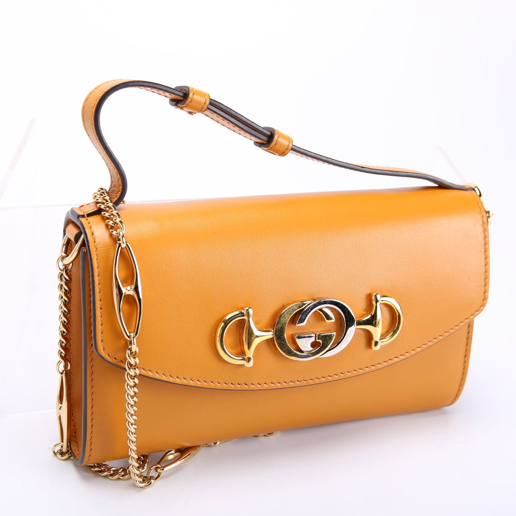 Gucci 564718 Zumi Mini Shoulder Bag Ochre