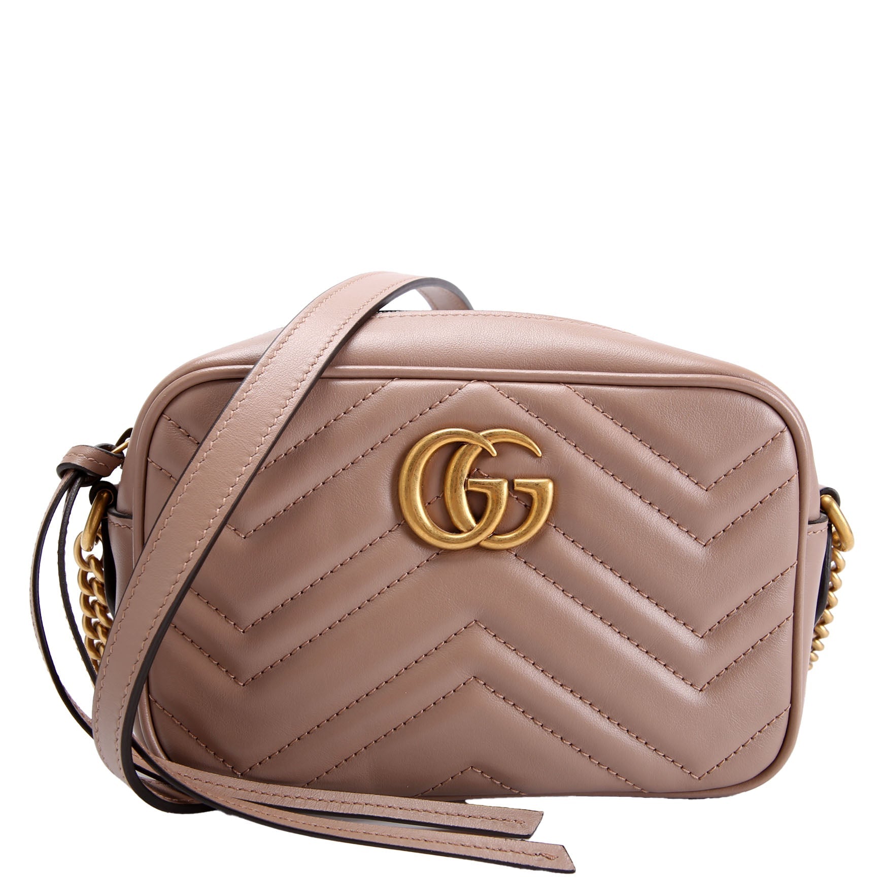 Gucci 448065 Marmont Mini Camera Bag Tan