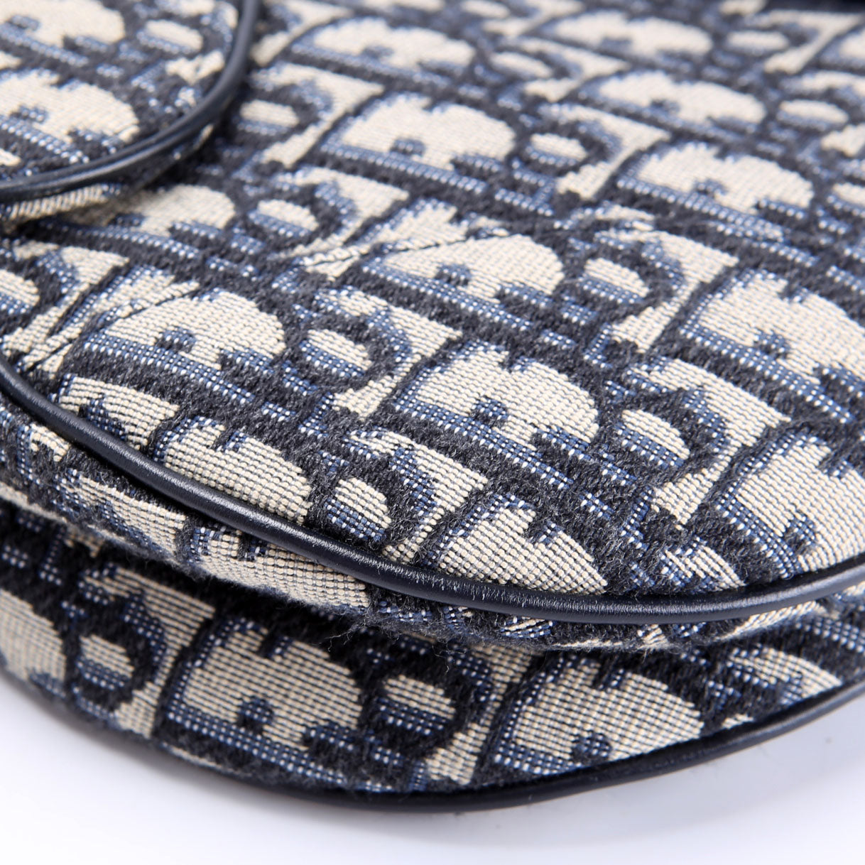 Dior Saddle Bag Oblique Navy/Gold