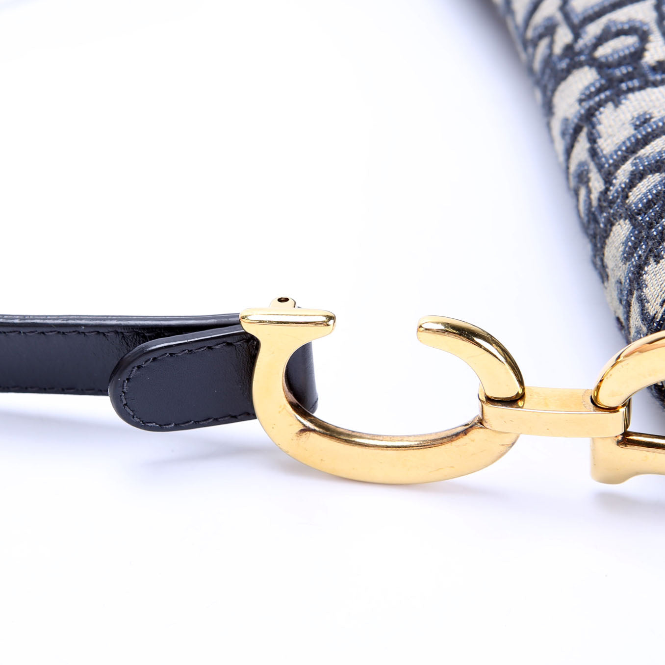 Dior Saddle Bag Oblique Navy/Gold