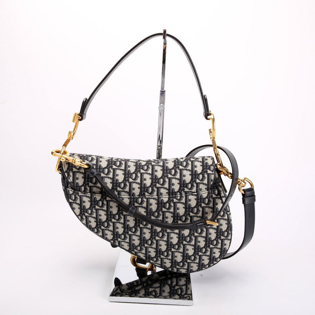 Saddle Bag With Jacquard Strap Oblique