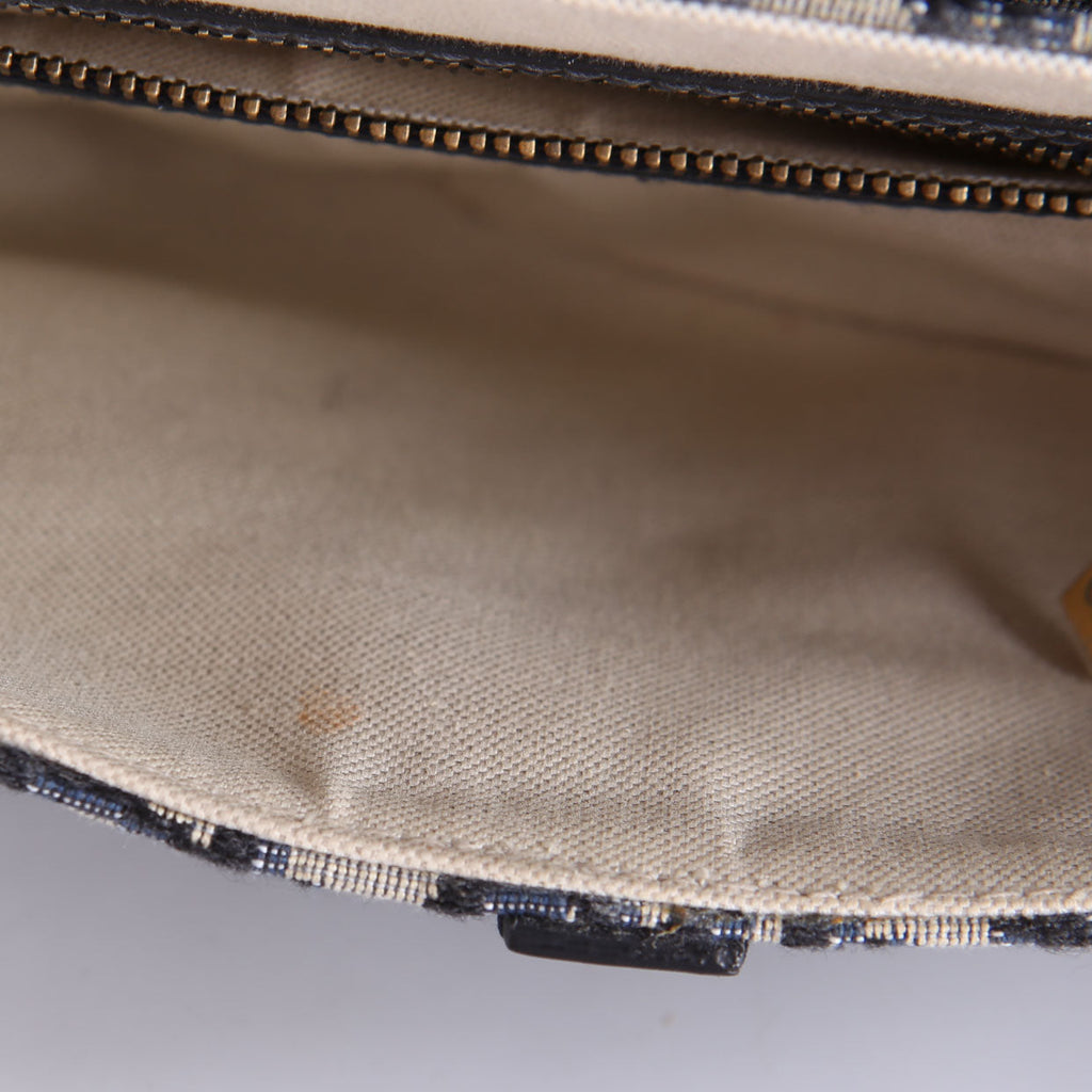 Saddle Bag With Jacquard Strap Oblique