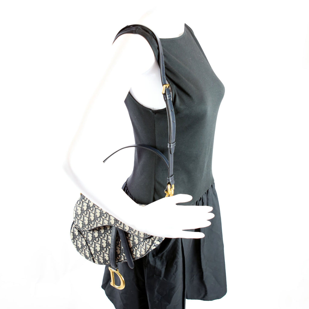 Saddle Bag With Jacquard Strap Oblique