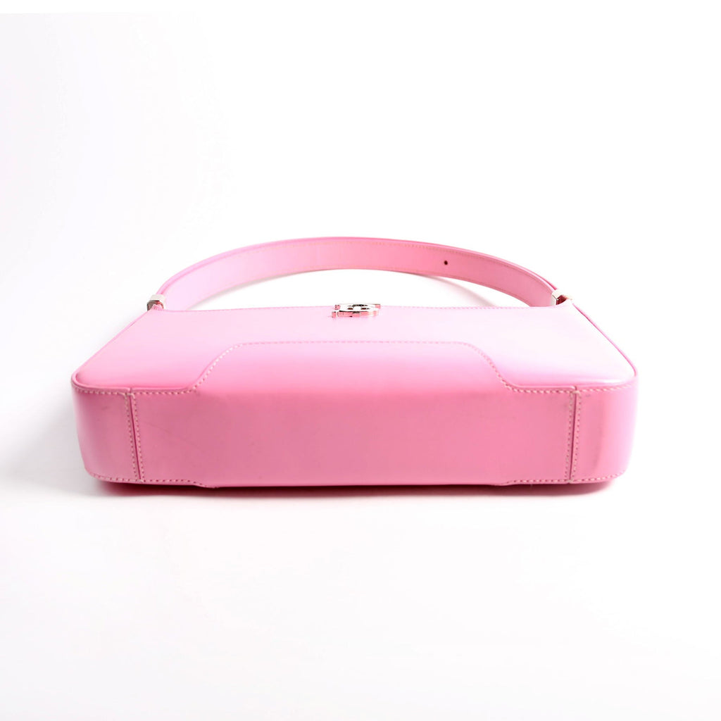 TB Zip Shoulder Bag Medium Pink