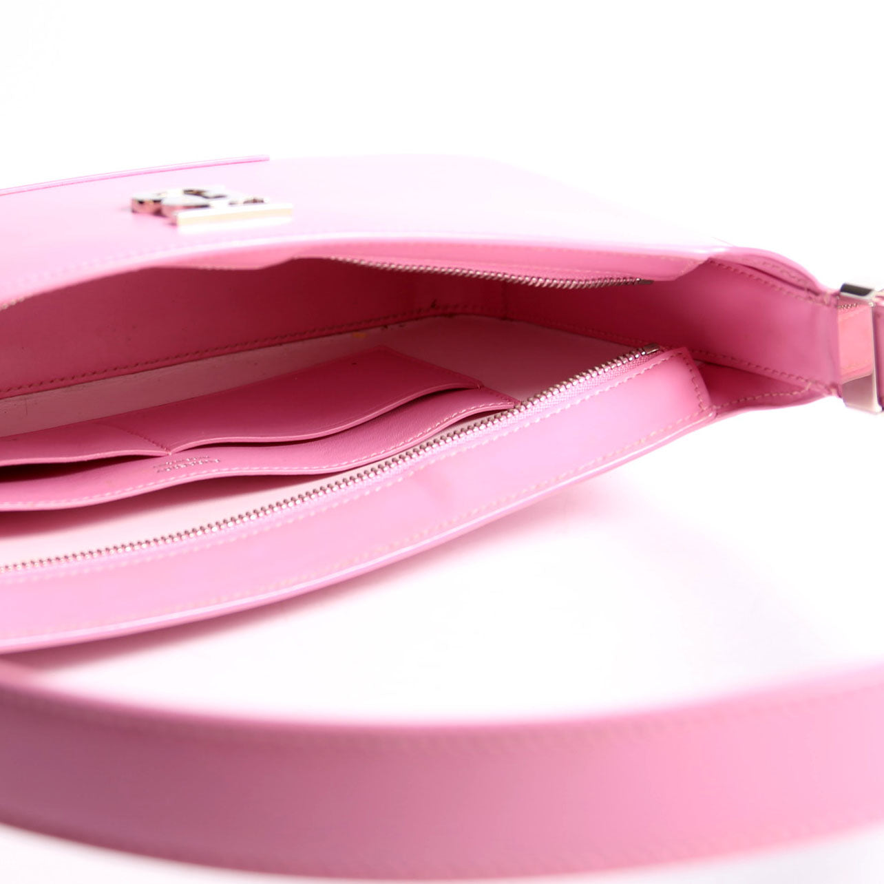 TB Zip Shoulder Bag Medium Pink