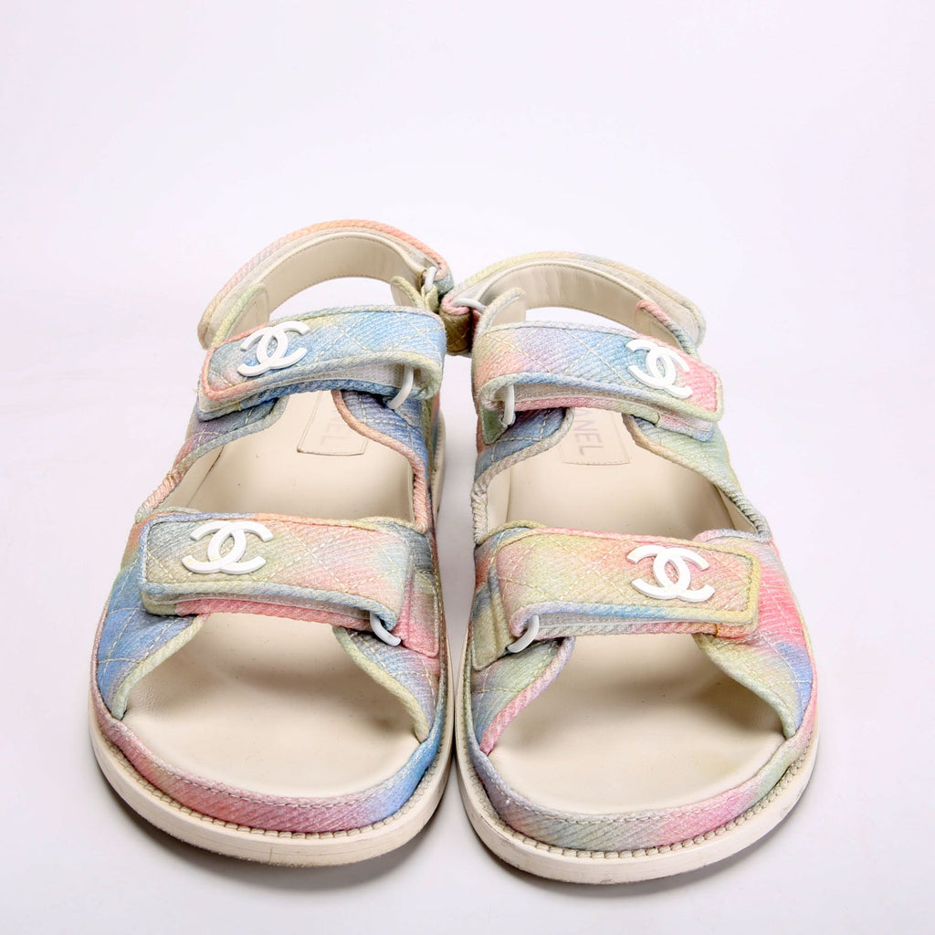 CC Dad Sandals Quilted Fabric Size 42