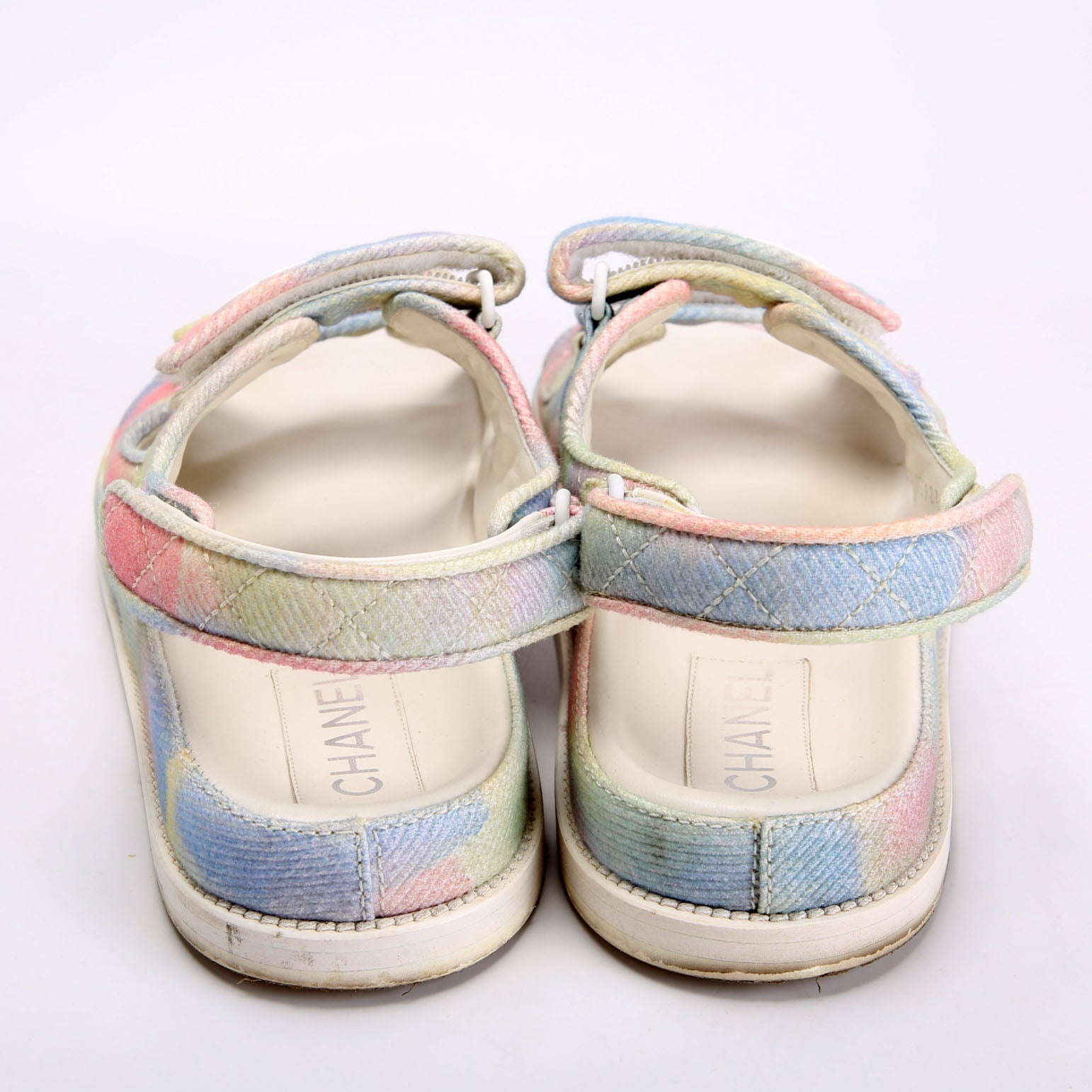 CC Dad Sandals Quilted Fabric Size 42