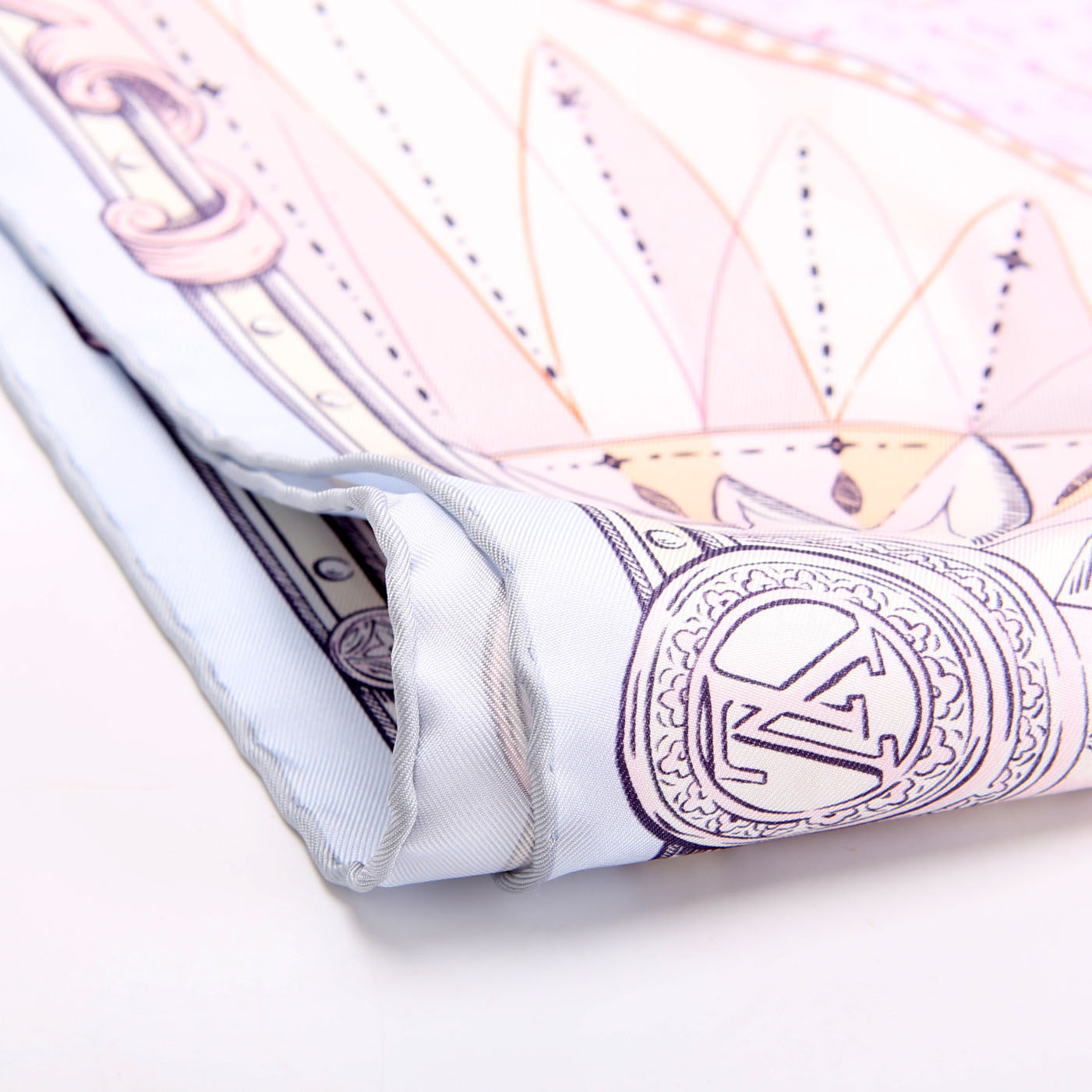 LV Map Square 90 Silk