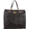 524576 GG Marmont Zip Tote Large Black