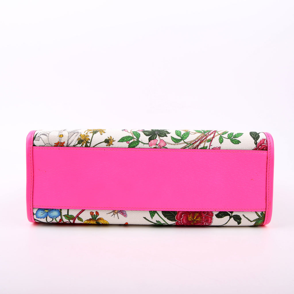 550141 Canvas Flora Tote Medium Pink
