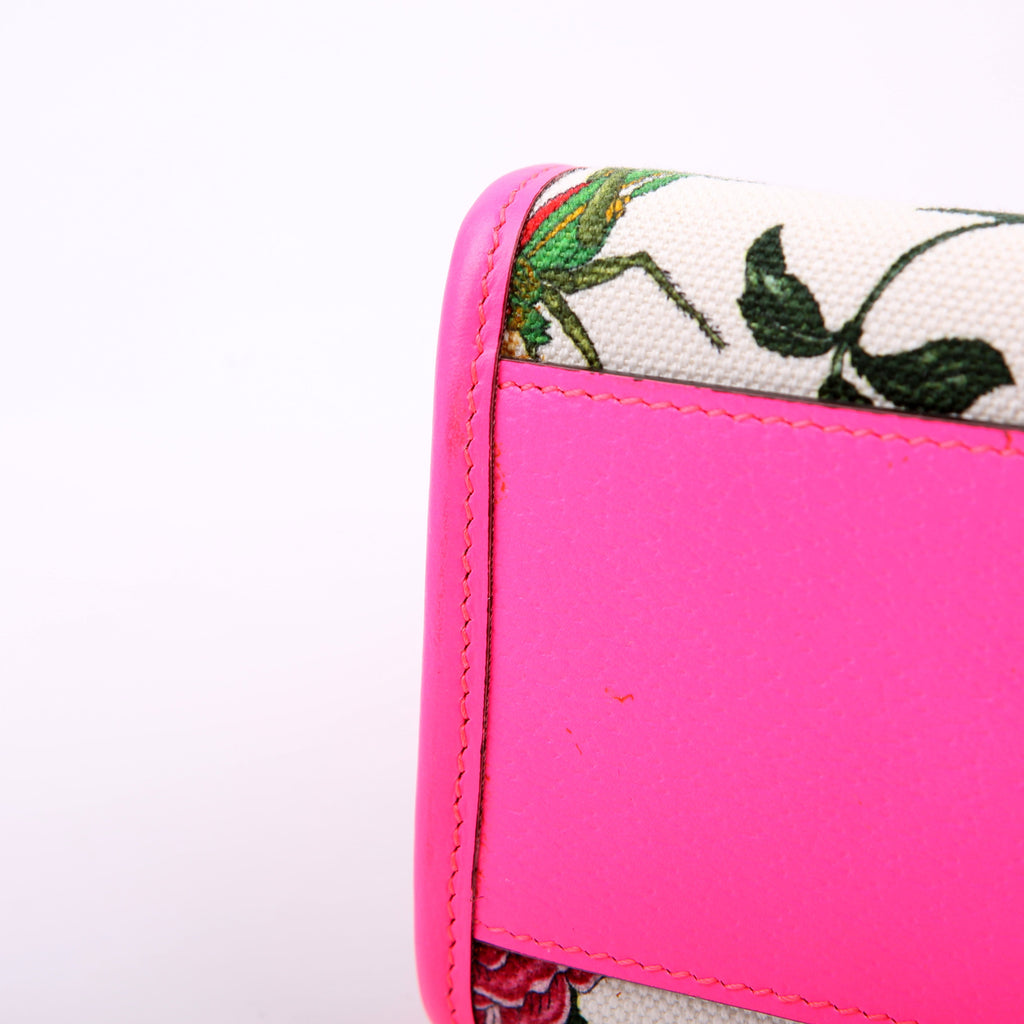 550141 Canvas Flora Tote Medium Pink