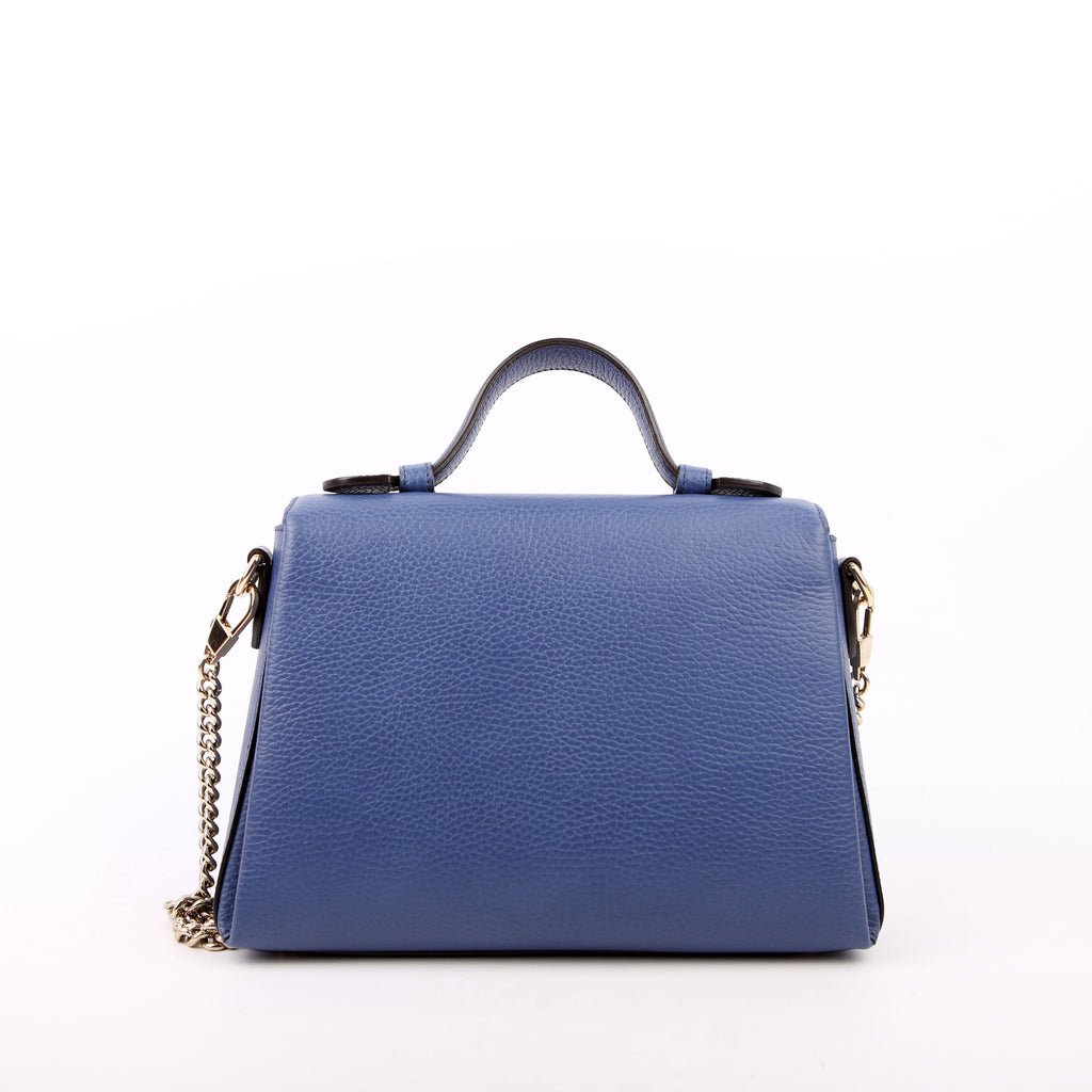Gucci 510302 Medium Interlocking Satchel Blue