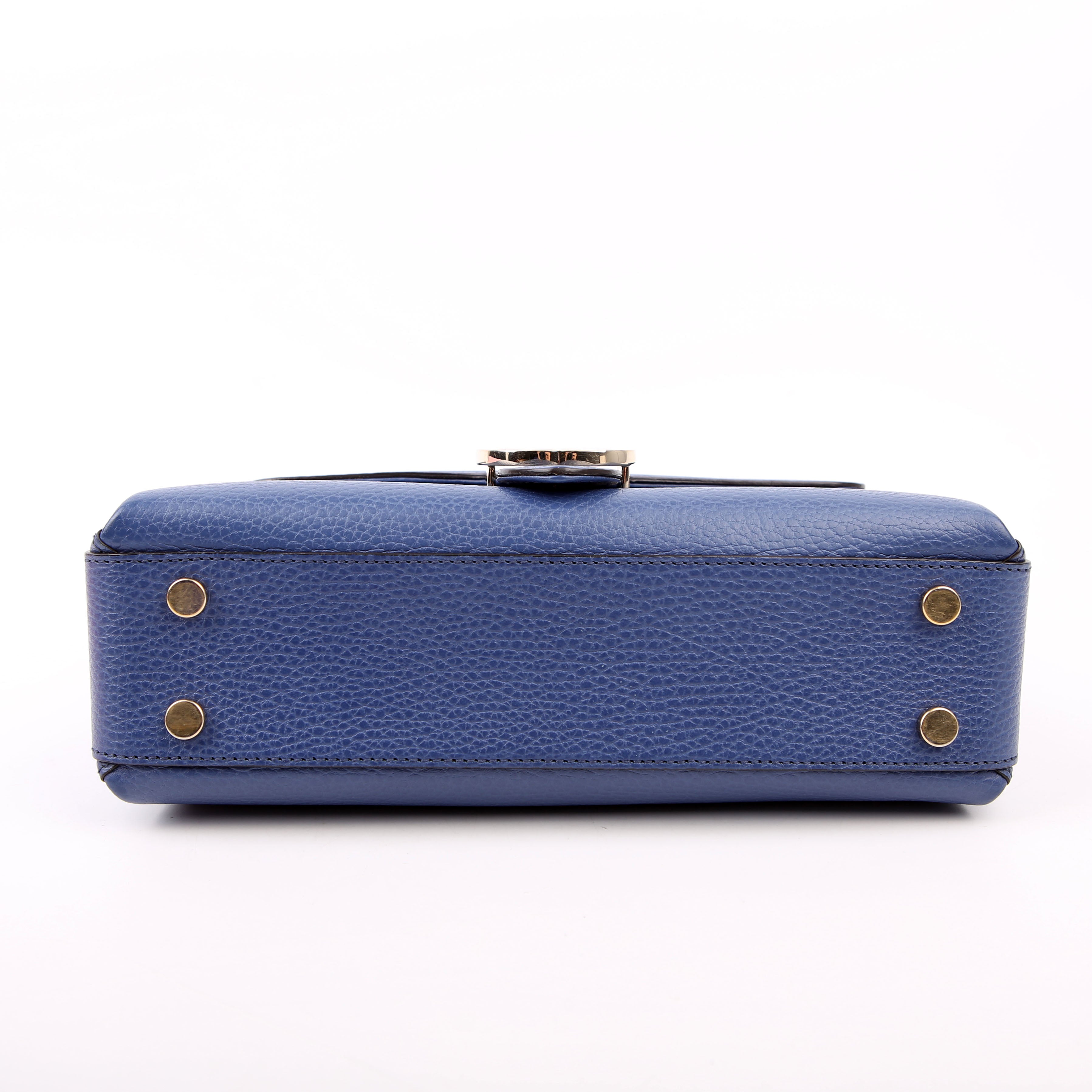 Gucci 510302 Medium Interlocking Satchel Blue