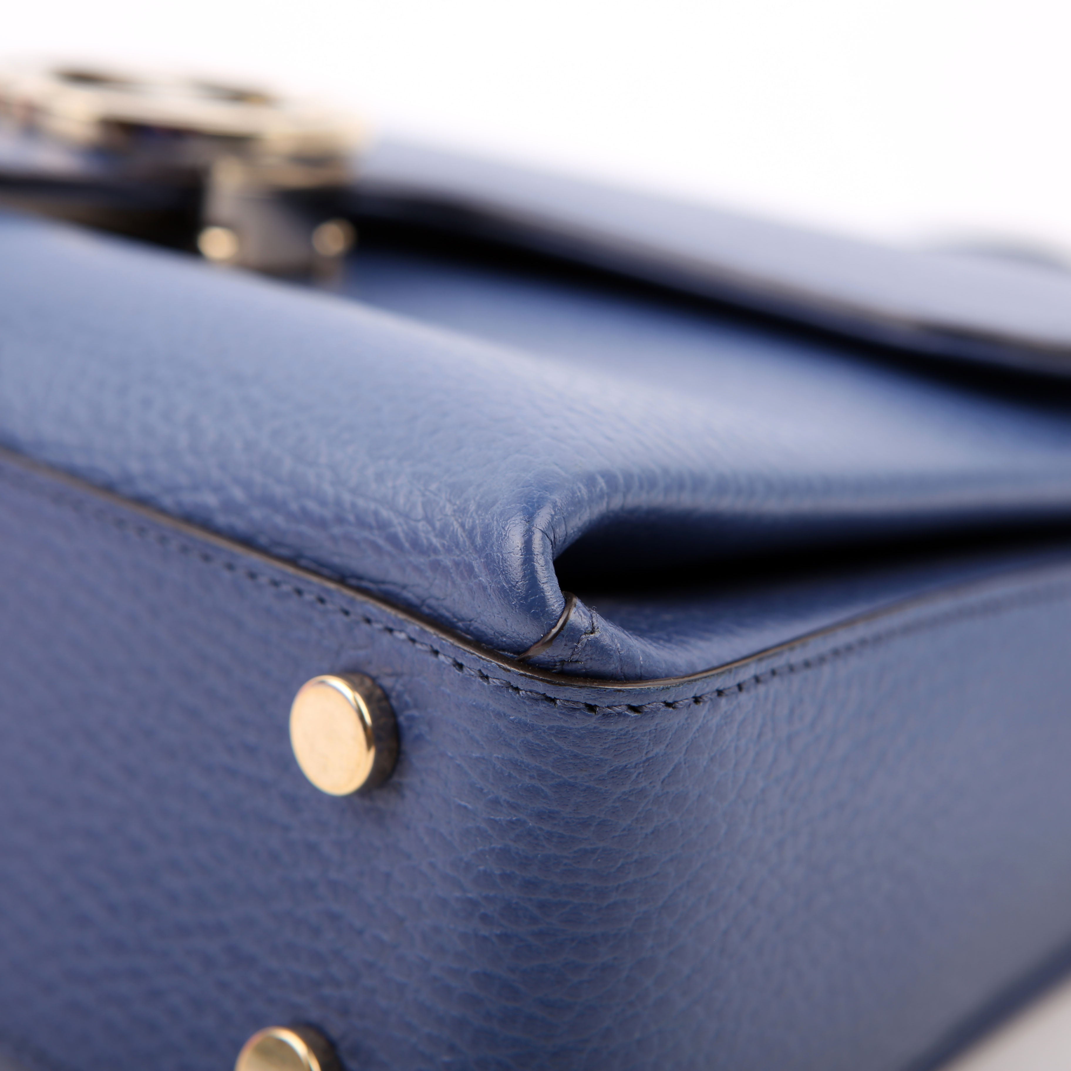 Gucci 510302 Medium Interlocking Satchel Blue