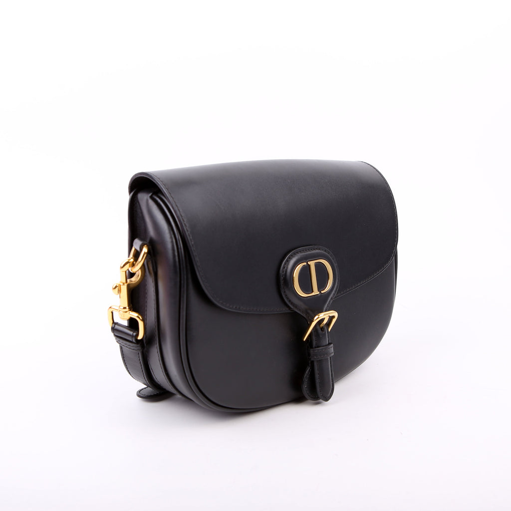Dior Bobby Bag Medium Grain Leather Black